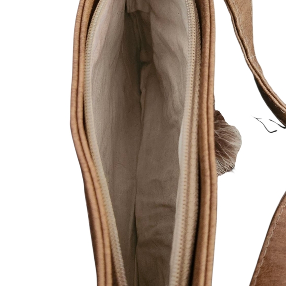 Elegant Brown and Grey Fur Women's Bag - Picture 3 of 7